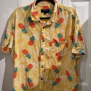 Margaritaville Yellow Pineapple Print Shirt